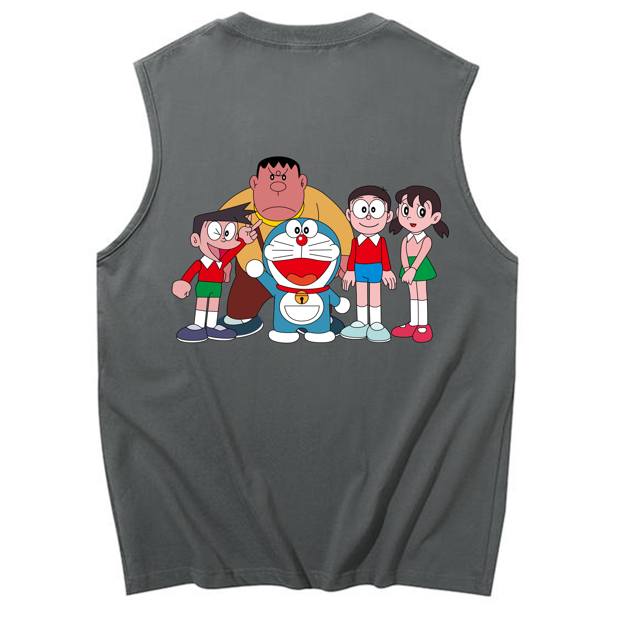 （画像用） ドラえもん 骨川 スネ夫 Doraemon Honekawa Suneo コットン100％タンクトップ（背面プリント）